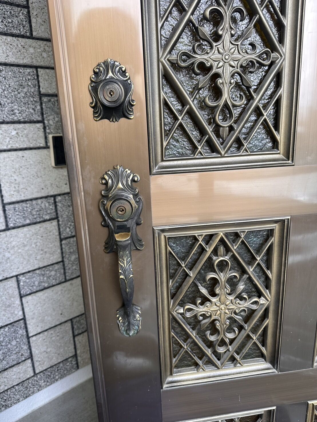 札幌市清田区｜玄関の防犯対策。高精度ディンプルキー「ティアキー」へのシリンダー交換事例